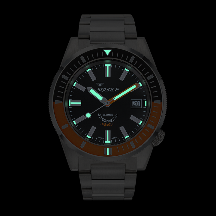 Squale Matic Satin Orange Edelstahlband MATICXSC.SQ22B – Ansicht 5