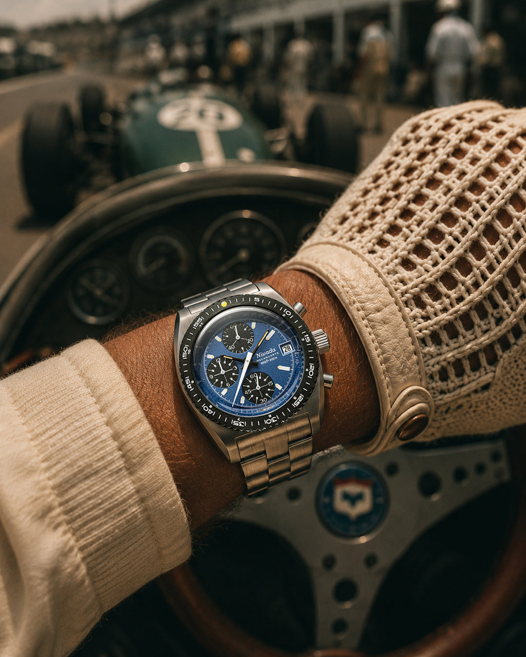 Nivada Grenchen Autochron Mecaquartz Blue 77005Q – Ansicht 4