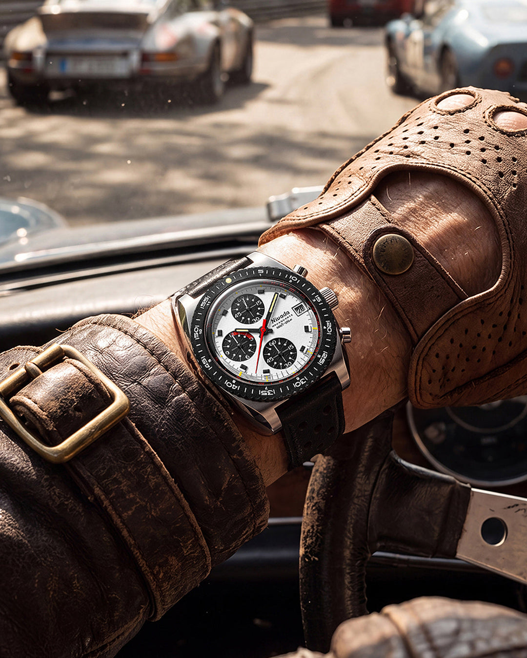 Nivada Grenchen Autochron Mecaquartz Panda 77006Q – Ansicht 4