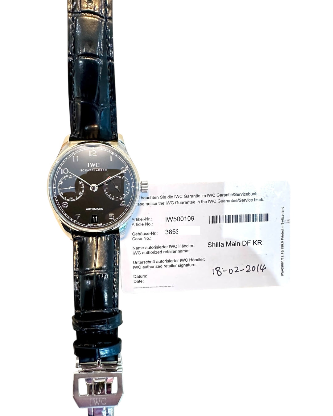 Portugieser Automatic 7 Days Referenz IW500109 BJ.: 2014