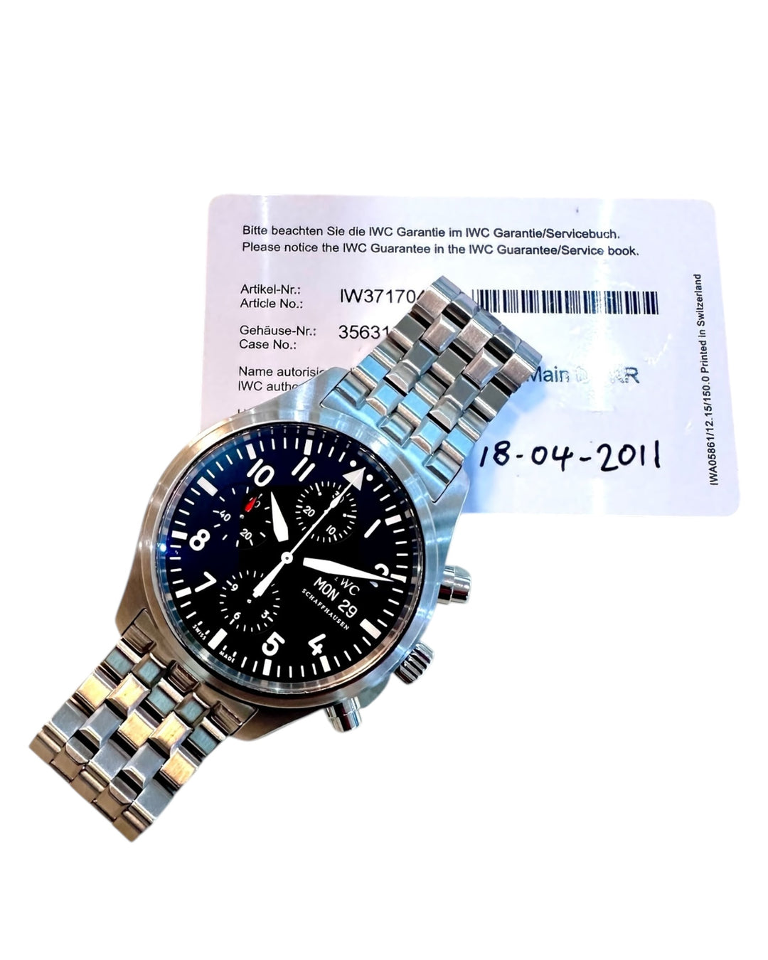 IWC Fliegeruhr Chronograph Referenz IW371704