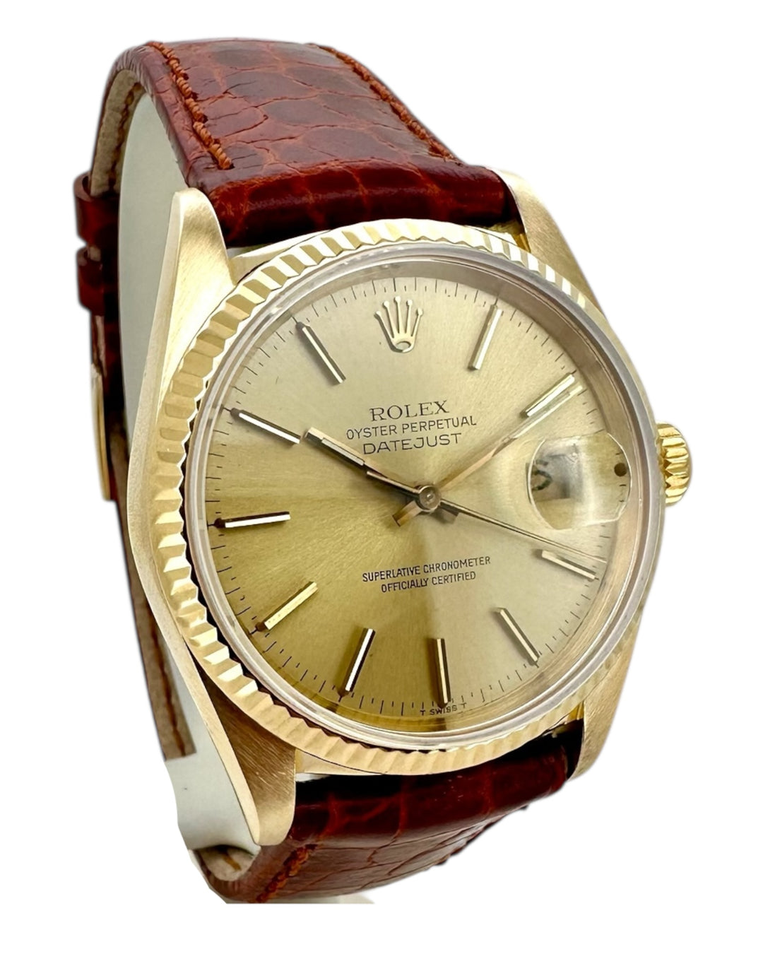 Rolex Datejust 36 mm 18k Gold Referenz 16018