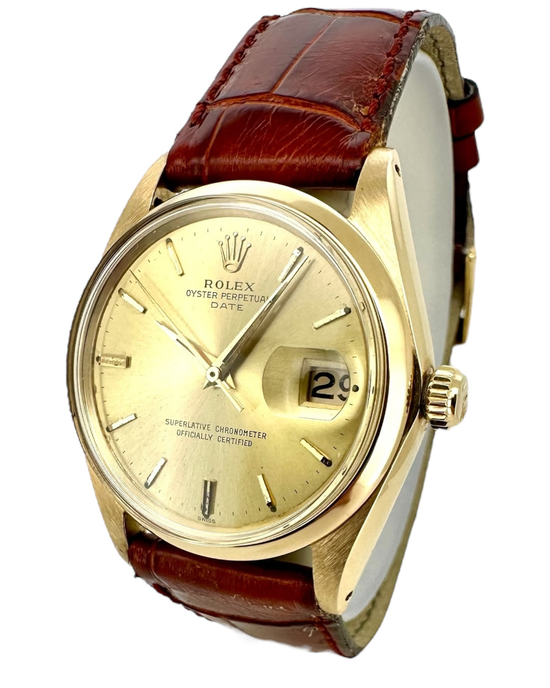 Rolex Date 18k Gold Referenz 1500