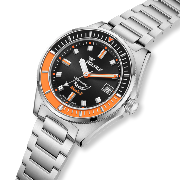 Squale Matic S Orange Edelstahlband MATICBKOBK.SSBX – Ansicht 4