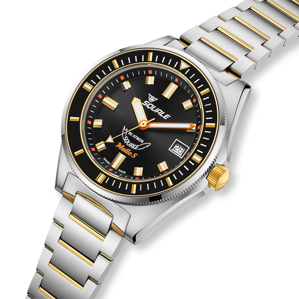 Squale Matic S Two-Tone Edelstahlband MATICGBKBK.SSBI – Ansicht 4