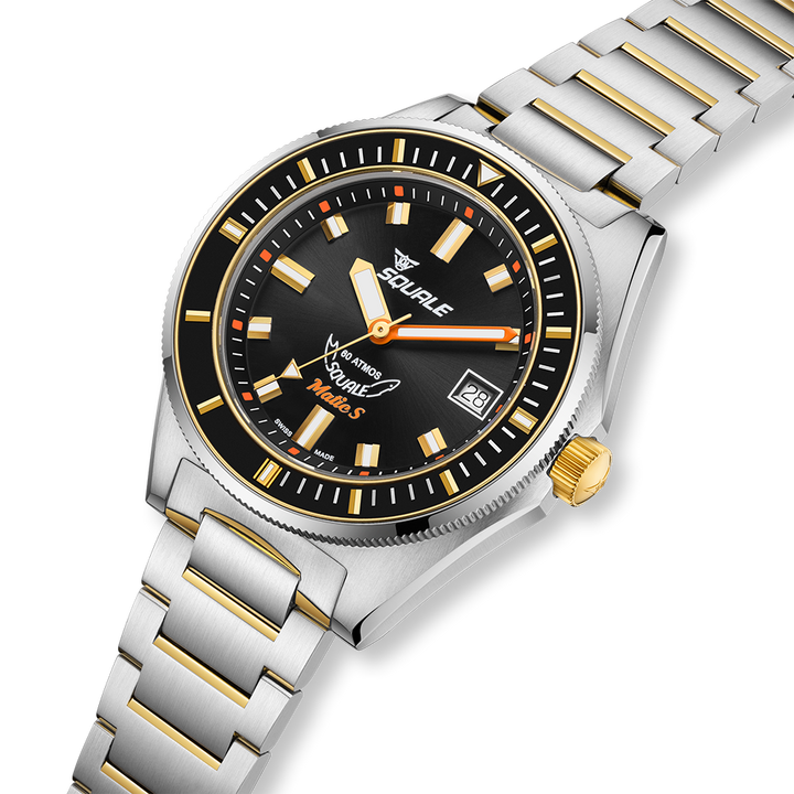 Squale Matic S Two-Tone Edelstahlband MATICGBKBK.SSBI – Ansicht 4