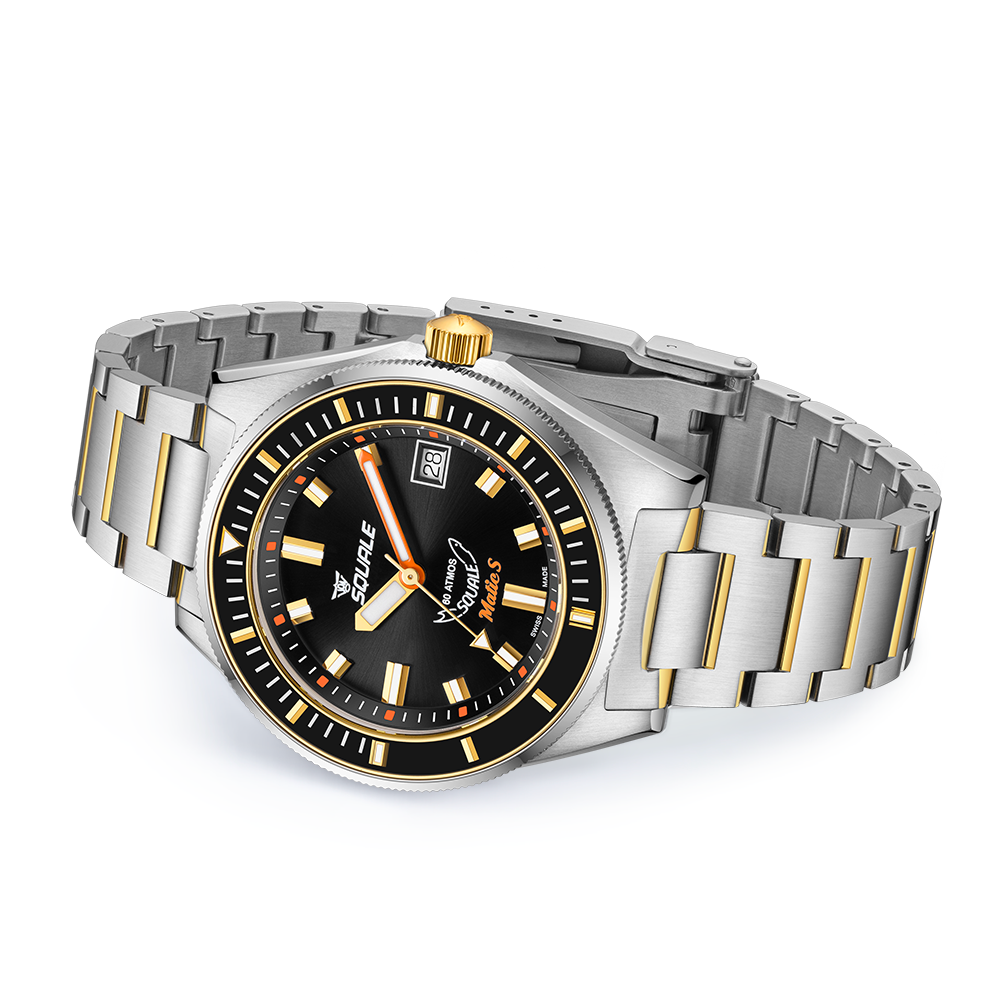 Squale Matic S Two-Tone Edelstahlband MATICGBKBK.SSBI – Ansicht 3
