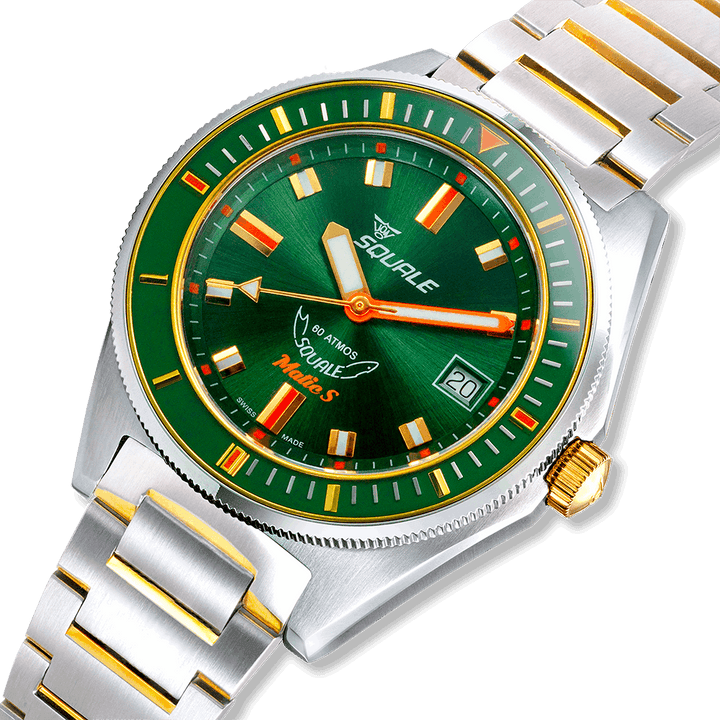 Squale Matic S Green Two-Tone Edelstahlband MATICGGRGR.SSBI – Ansicht 4