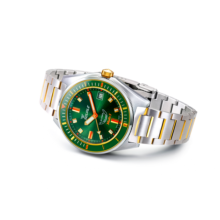 Squale Matic S Green Two-Tone Edelstahlband MATICGGRGR.SSBI – Ansicht 3