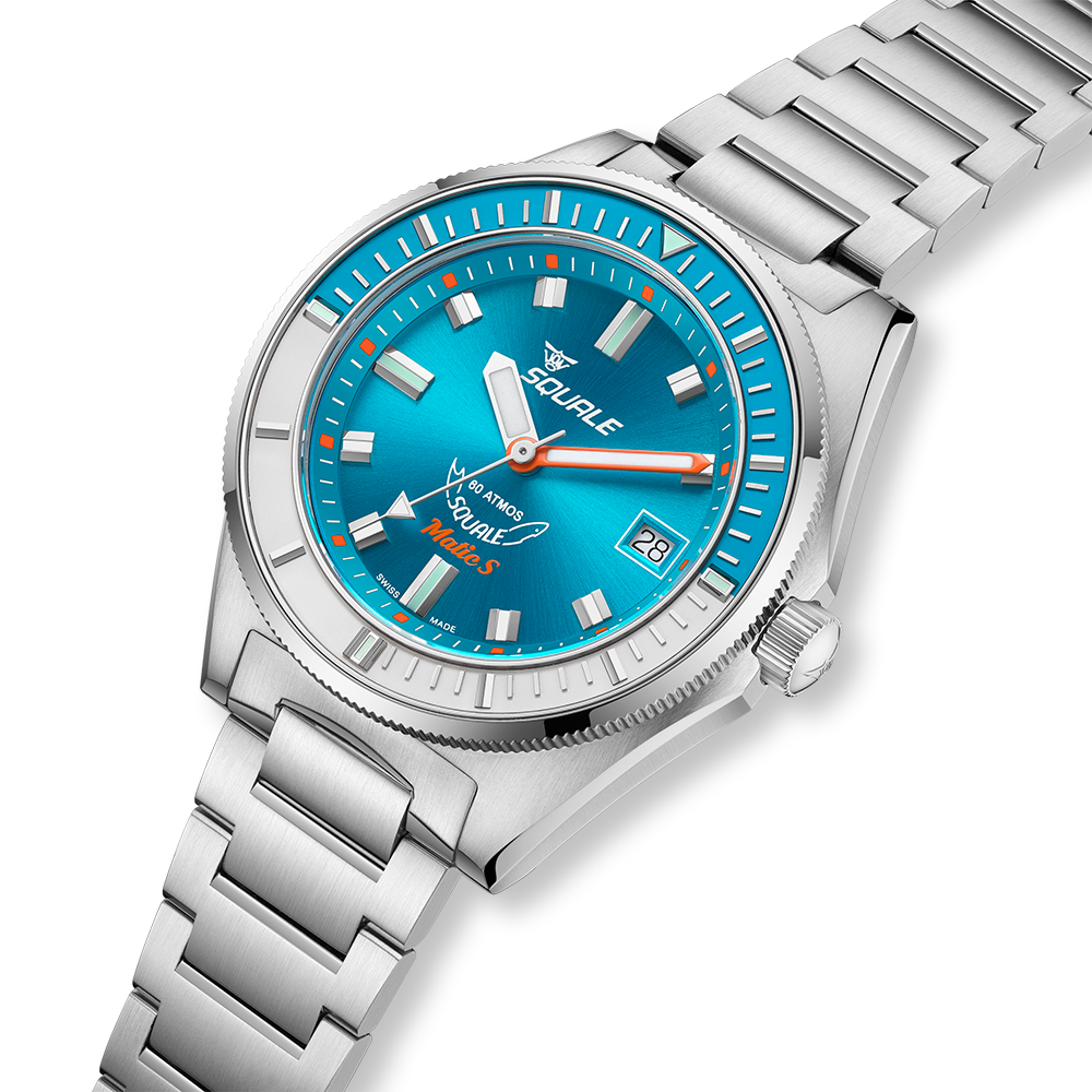 Squale Matic S Light Blue Edelstahlband MATICLBWLB.SSBX – Ansicht 4