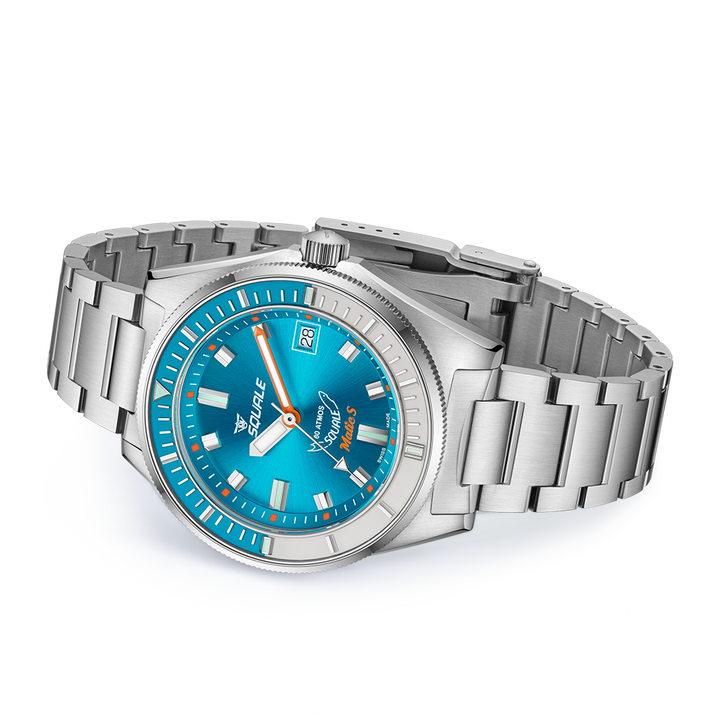 Squale Matic S Light Blue Edelstahlband MATICLBWLB.SSBX – Ansicht 3