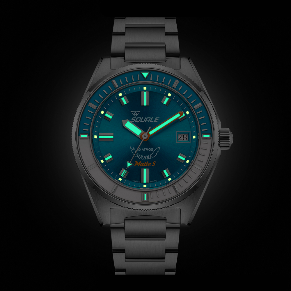 Squale Matic S Light Blue Edelstahlband MATICLBWLB.SSBX – Ansicht 5
