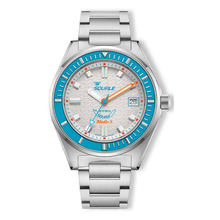 Squale Matic S White Edelstahlband MATICLBWT.SSBX – Taucheruhr Edelstahl 39,5 mm, Zifferblatt Weiß, Edelstahlband