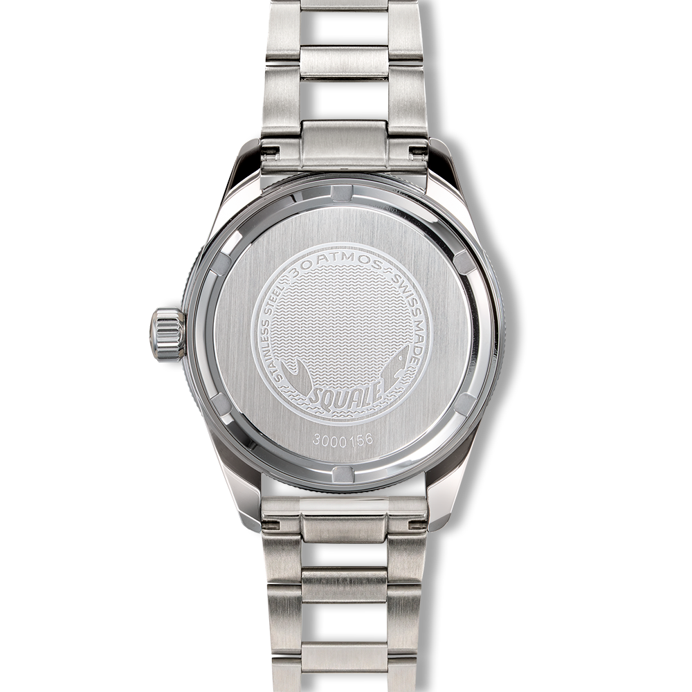 Squale SUB-37 Legend Edelstahlband SUB-37BKBK.AC – Gehäuseboden