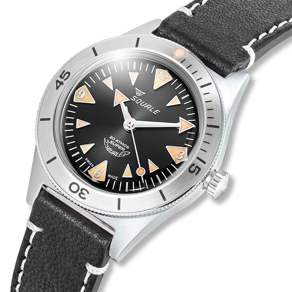 Squale Super Squale Big Arrows Black Lederband SUPERSSABK.PN – Ansicht 4
