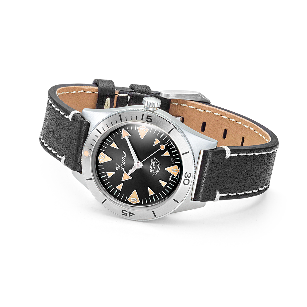 Squale Super Squale Big Arrows Black Lederband SUPERSSABK.PN – Ansicht 3