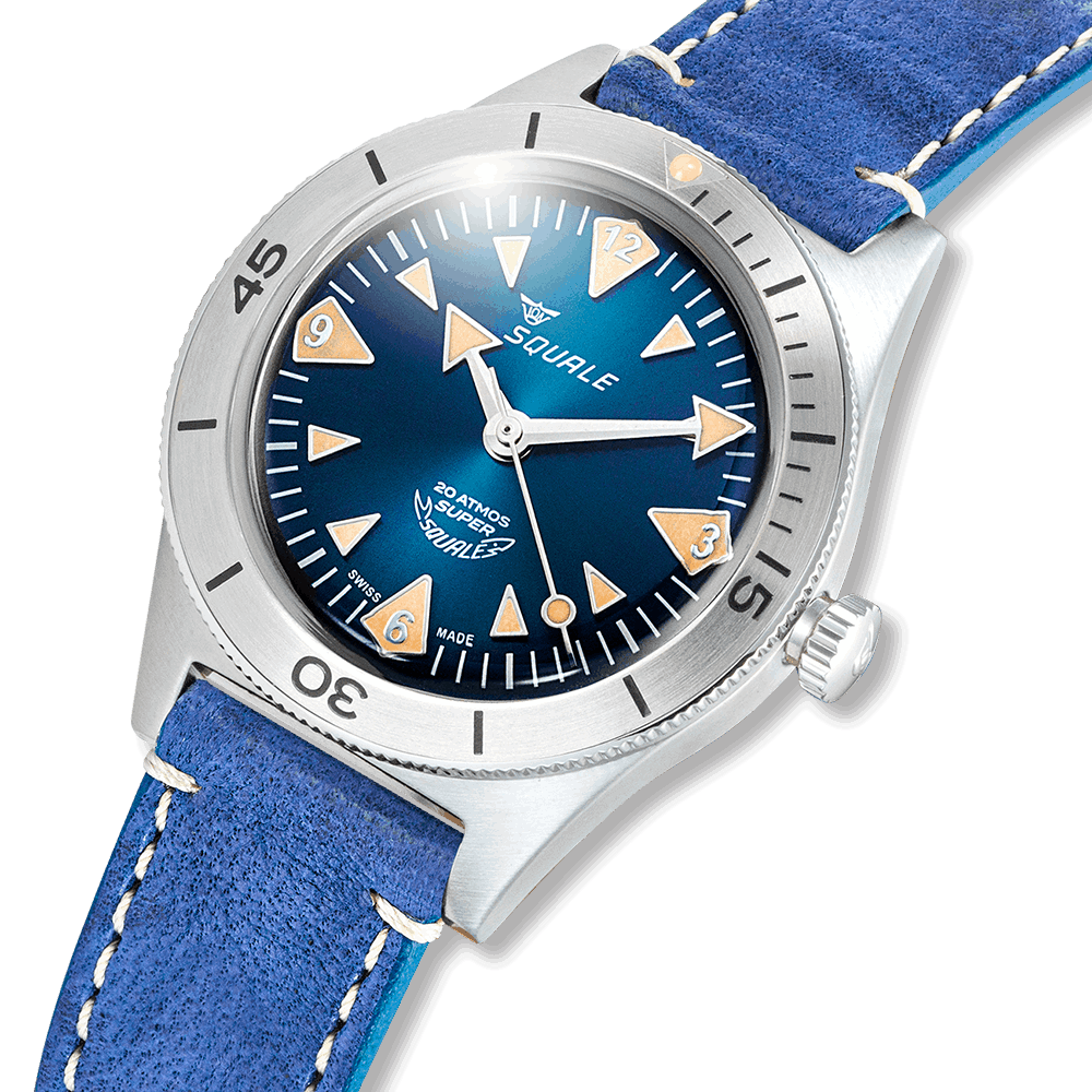 Squale Super Squale Big Arrows Blue Lederband SUPERSSABL.PBL – Ansicht 4
