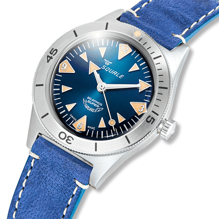 Squale Super Squale Big Arrows Blue Lederband SUPERSSABL.PBL – Ansicht 4