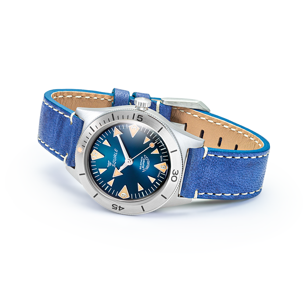 Squale Super Squale Big Arrows Blue Lederband SUPERSSABL.PBL – Ansicht 3