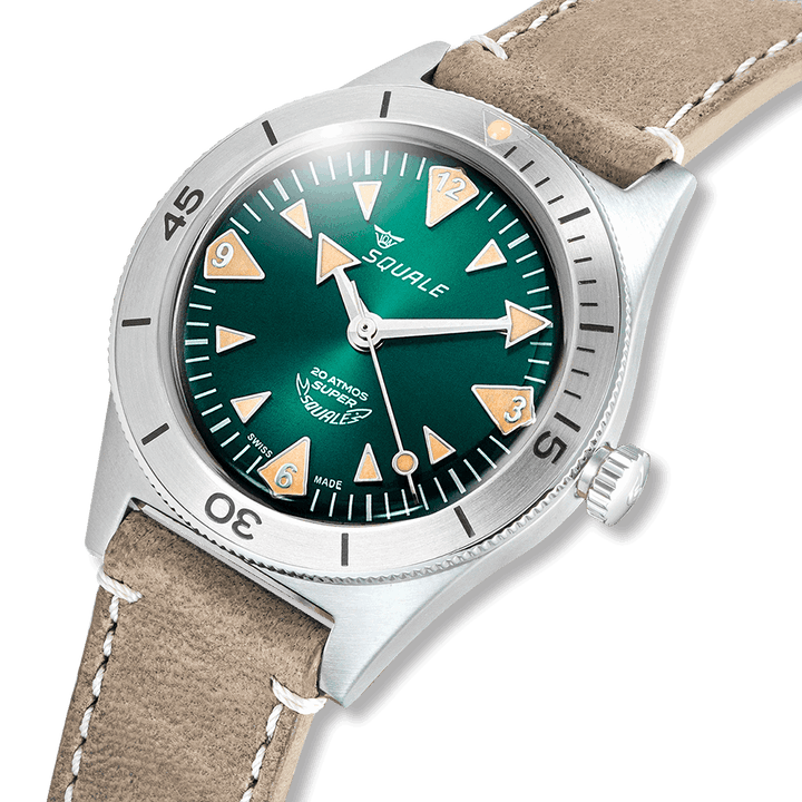 Squale Super Squale Big Arrows Green Lederband SUPERSSAGR.PTO – Ansicht 4