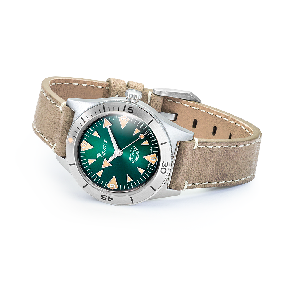 Squale Super Squale Big Arrows Green Lederband SUPERSSAGR.PTO – Ansicht 3