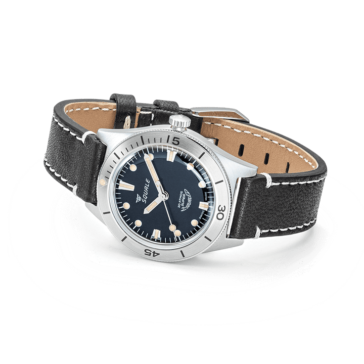 Squale Super Squale Sunray Black Lederband SUPERSSBK.PN – Ansicht 3