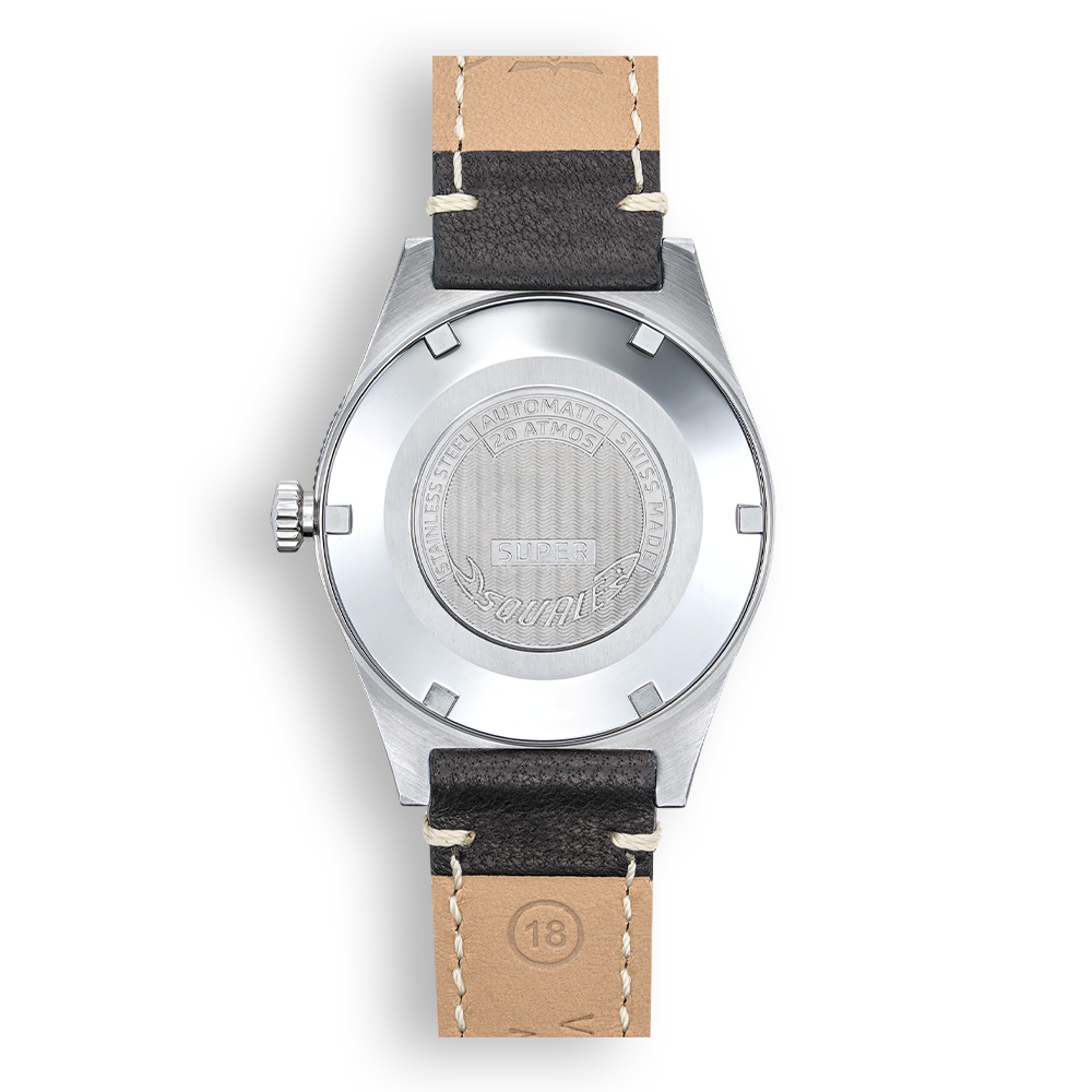 Squale Super Squale Sunray Black Lederband SUPERSSBK.PN – Ansicht 2
