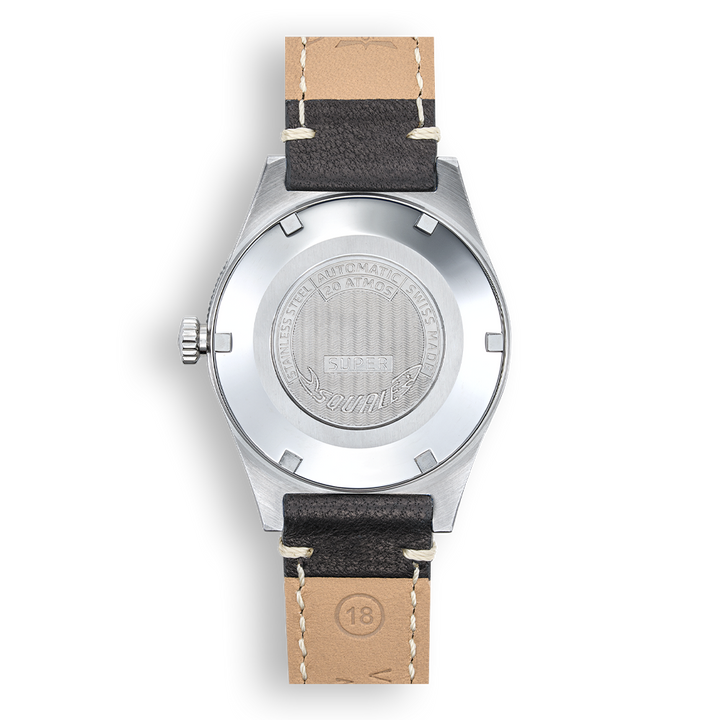 Squale Super Squale Sunray Black Lederband SUPERSSBK.PN – Ansicht 2