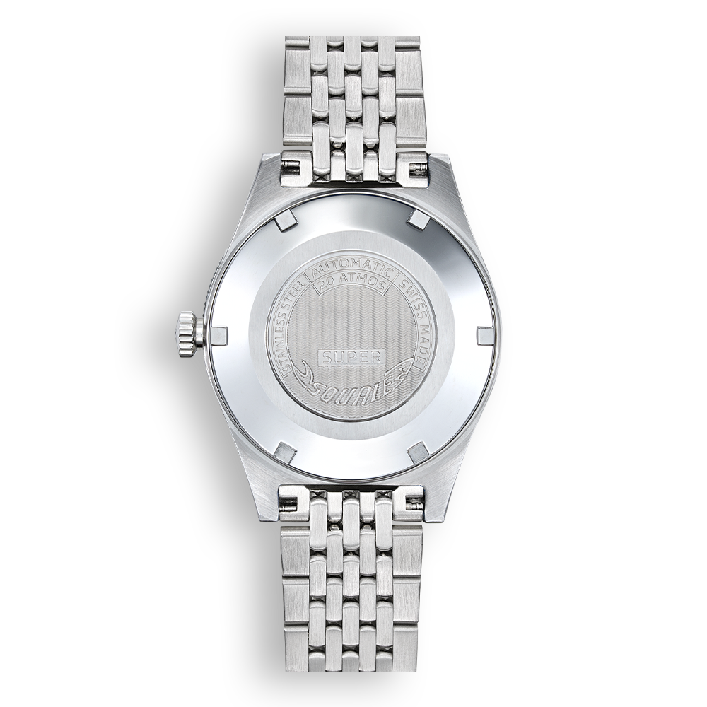 Squale Super Squale Sunray Brown 38mm Edelstahlband SUPERSSBW.AC - Gehäuseboden