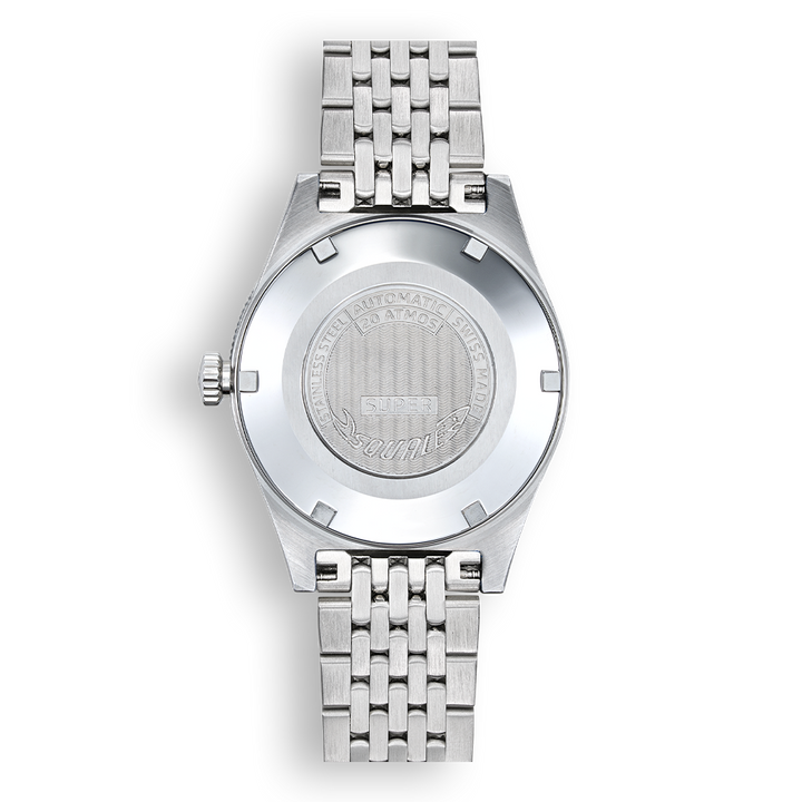 Squale Super Squale Sunray Brown 38mm Edelstahlband SUPERSSBW.AC - Gehäuseboden