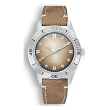 Squale Super Squale Sunray Brown Lederband SUPERSSBW.PBW – Taucheruhr Edelstahl 38 mm, Zifferblatt Braun, Lederband