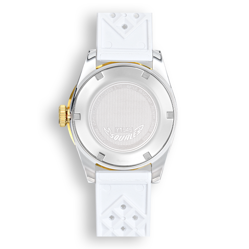 Squale 1545 White Kautschukband 1545WTWT.HTW – Ansicht 2