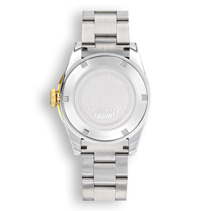 Squale 1545 White 40mm Edelstahlband 1545WTWT.AC - Gehäuseboden