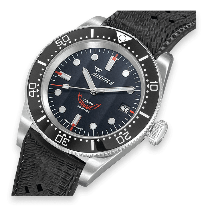 Squale 1545 Black Kautschukband 1545BKBKC.HT – Ansicht 4