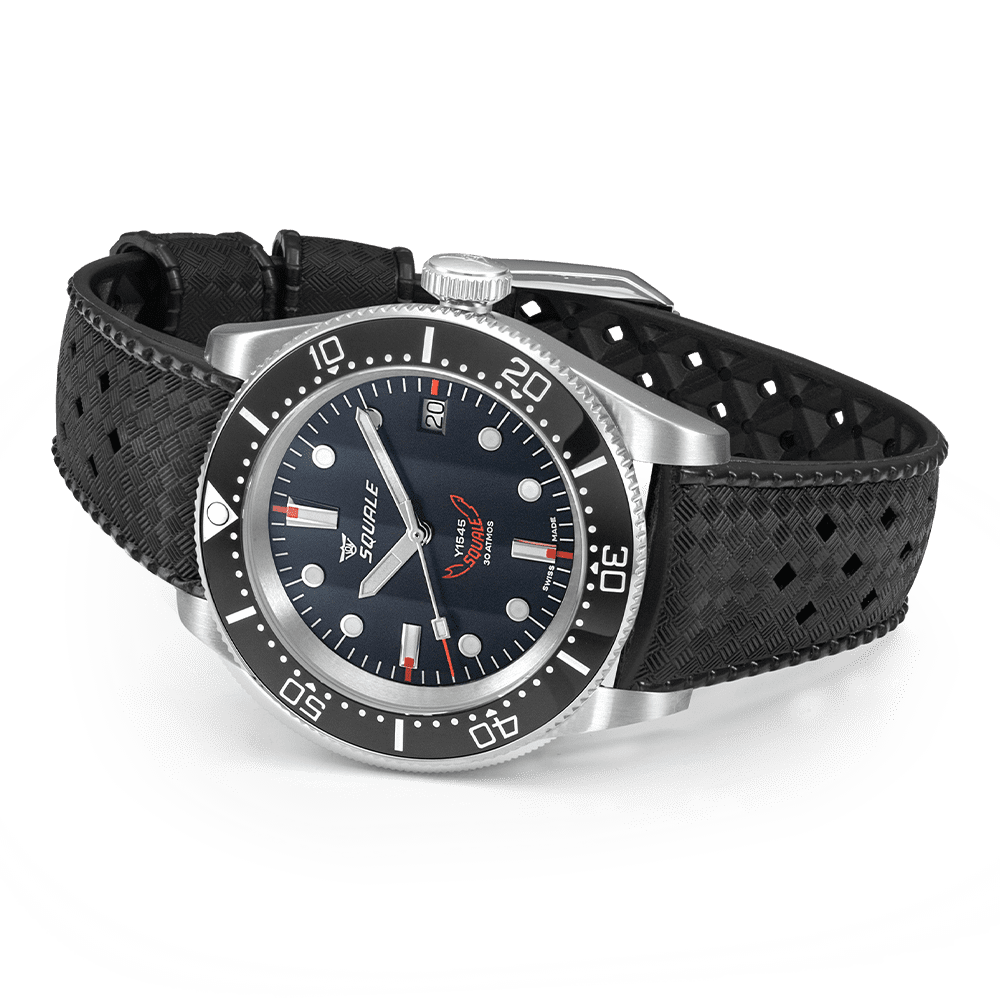 Squale 1545 Black Kautschukband 1545BKBKC.HT – Ansicht 3