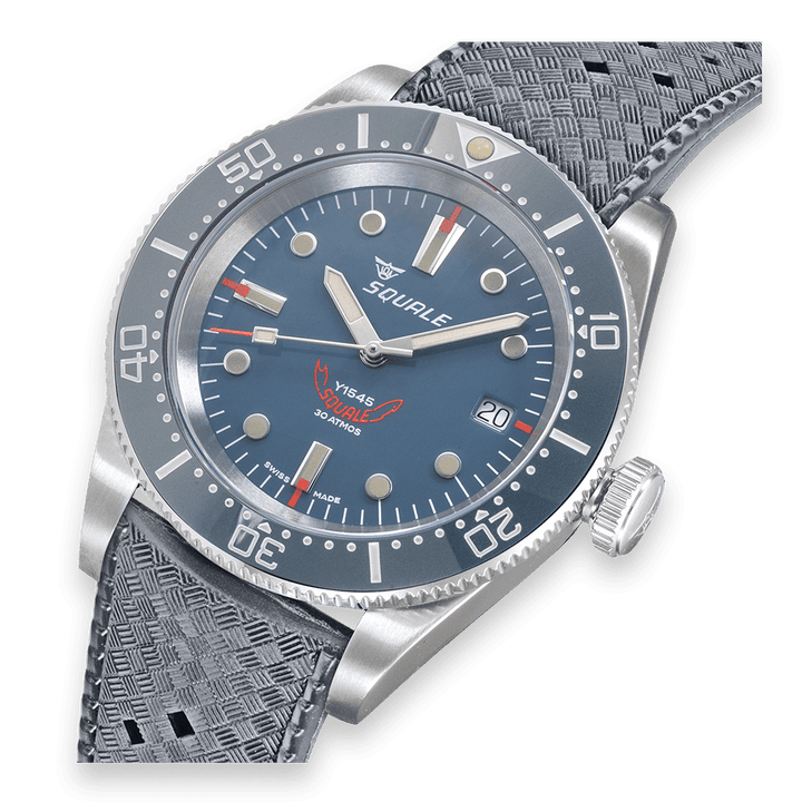 Squale 1545 Grey Kautschukband 1545GG.HTG – Ansicht 4