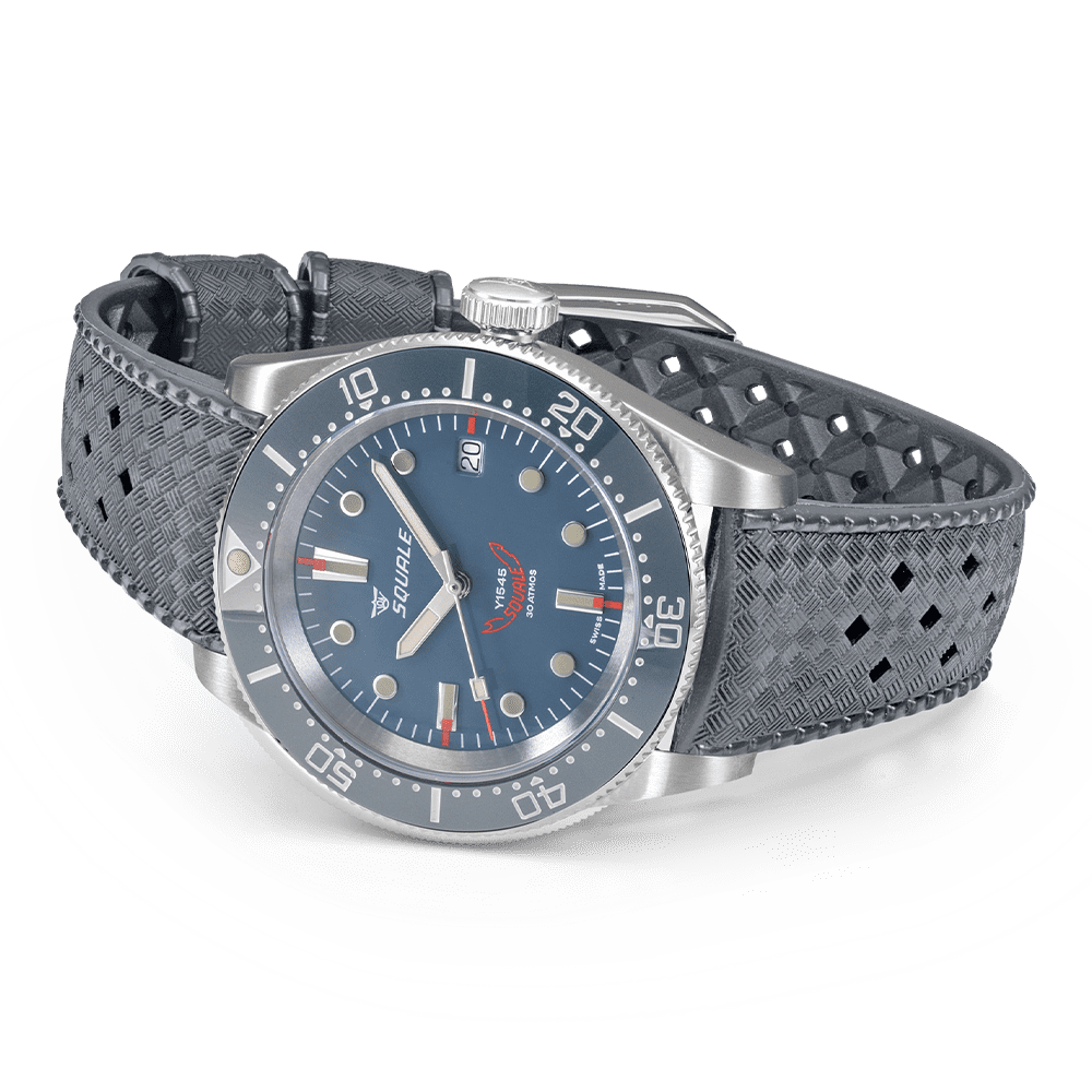 Squale 1545 Grey Kautschukband 1545GG.HTG – Ansicht 3