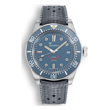 Squale 1545 Grey Kautschukband 1545GG.HTG – Taucheruhr Edelstahl 40 mm, Zifferblatt Grau, Kautschukband