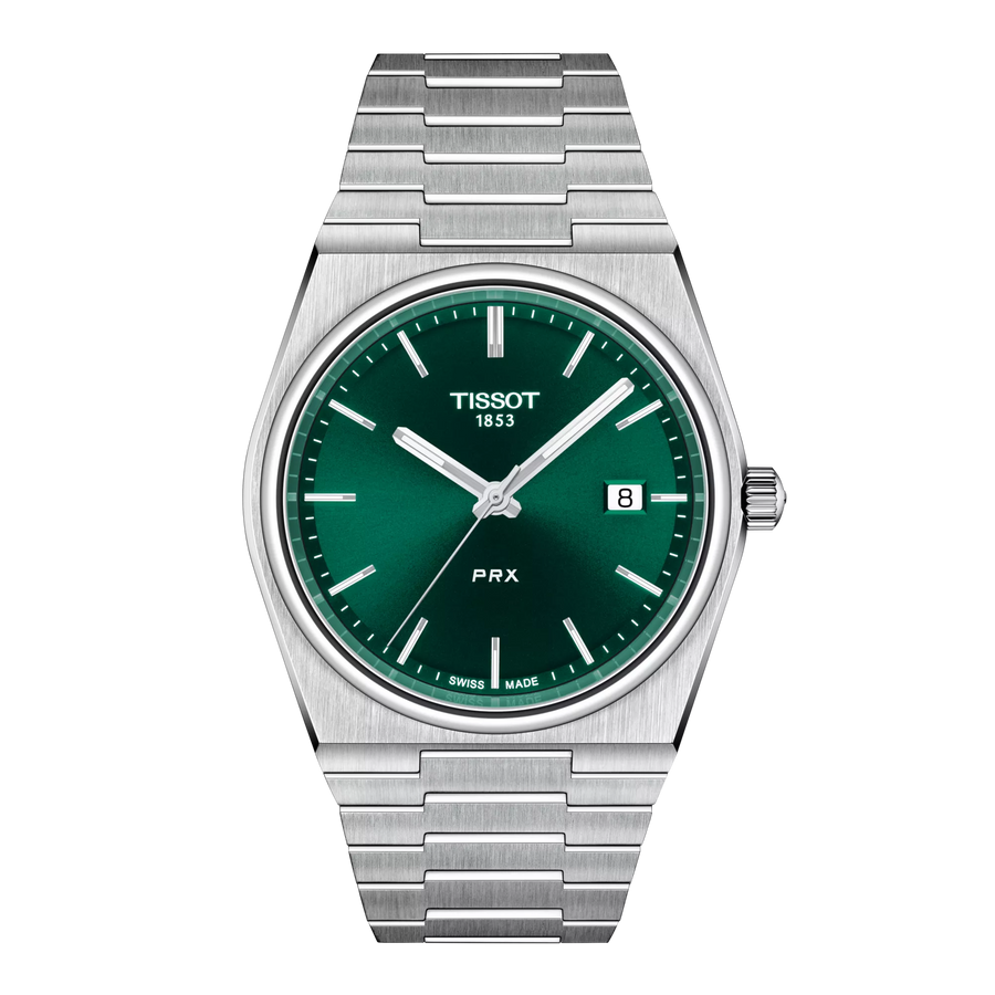 Tissot PRX 39,5mm T137.410.11.091.00 - Zifferblatt Grün, Armband Stahl