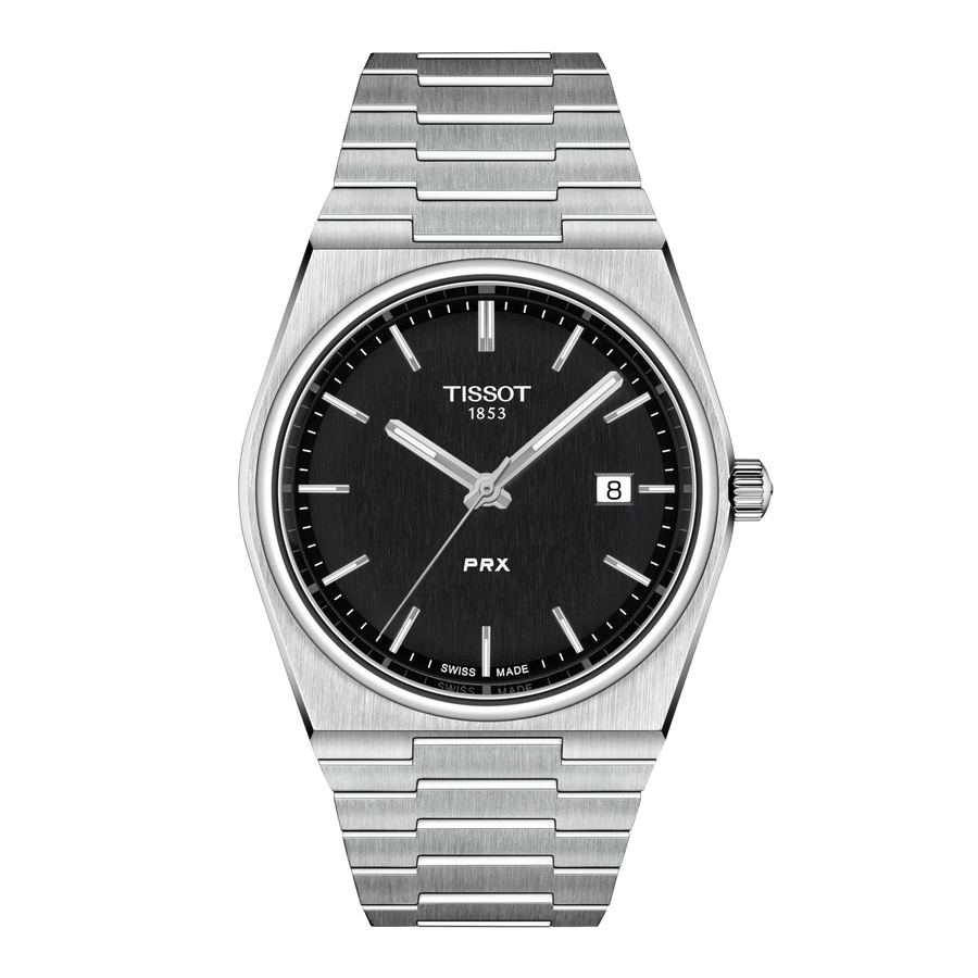 Tissot PRX 39,5mm T137.410.11.051.00 - Zifferblatt Schwarz, Armband Stahl