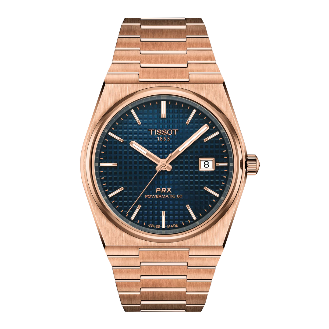 Tissot PRX 39,5mm T137.407.33.041.00 - Zifferblatt Blau, Armband Stahl mit PVD-Beschichtung