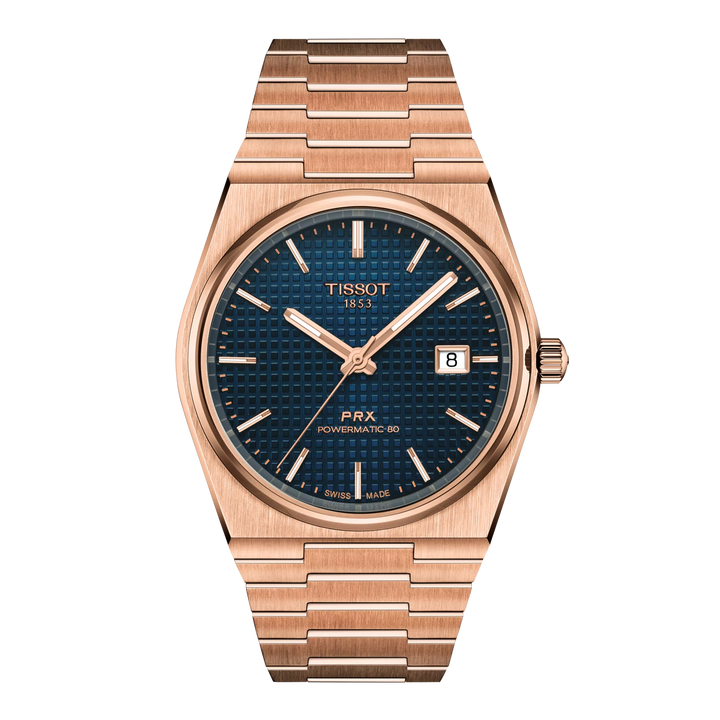 Tissot PRX 39,5mm T137.407.33.041.00 - Zifferblatt Blau, Armband Stahl mit PVD-Beschichtung