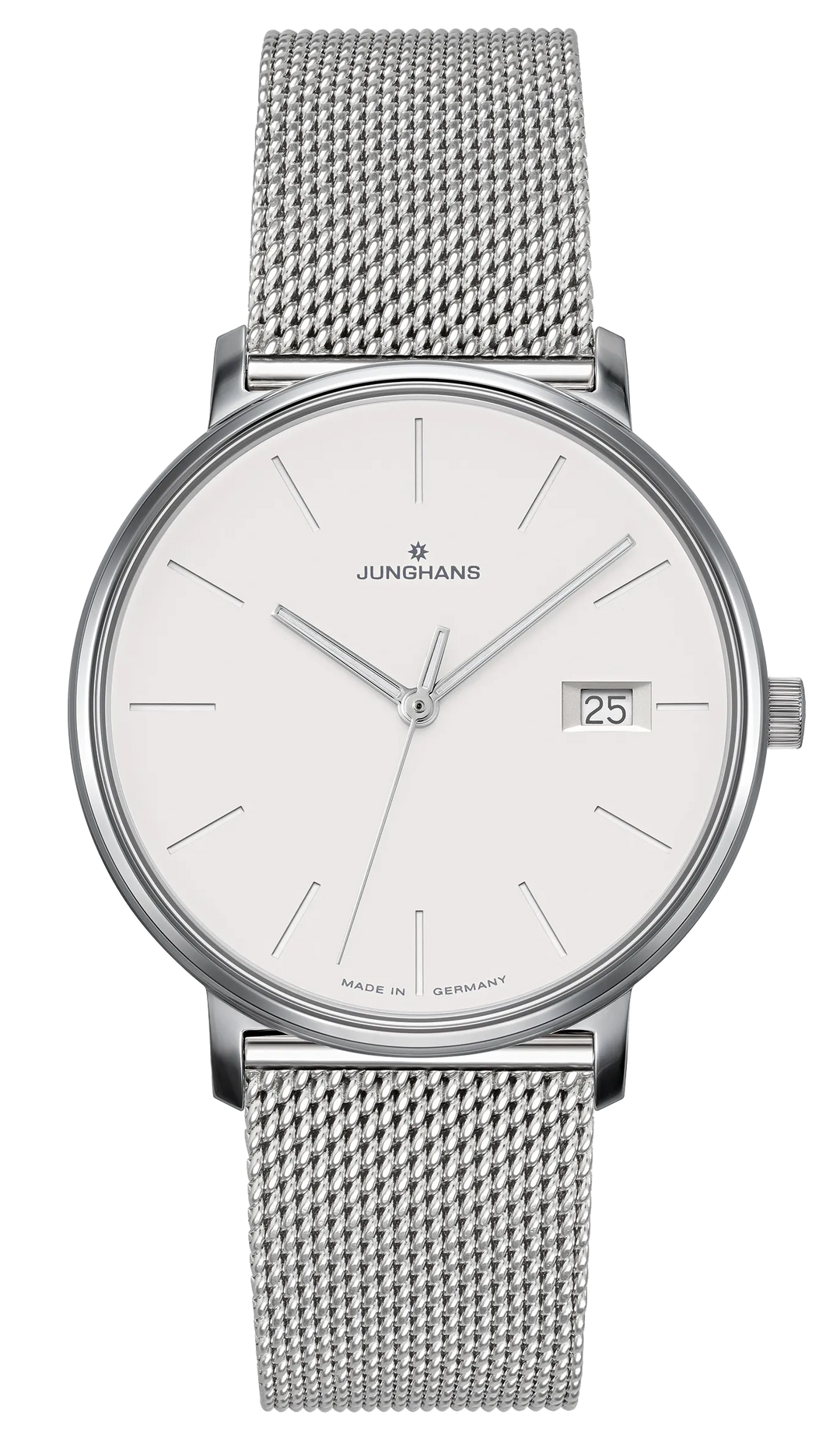 Junghans FORM Damen 34mm 47/4851.44 - Zifferblatt Silber, Armband Stahl