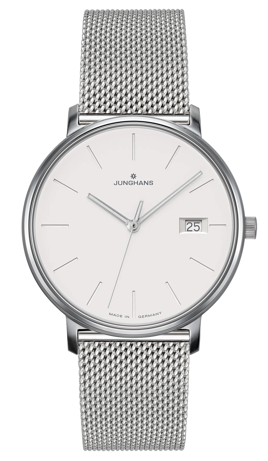 Junghans FORM Damen 34mm 47/4851.44 - Zifferblatt Silber, Armband Stahl