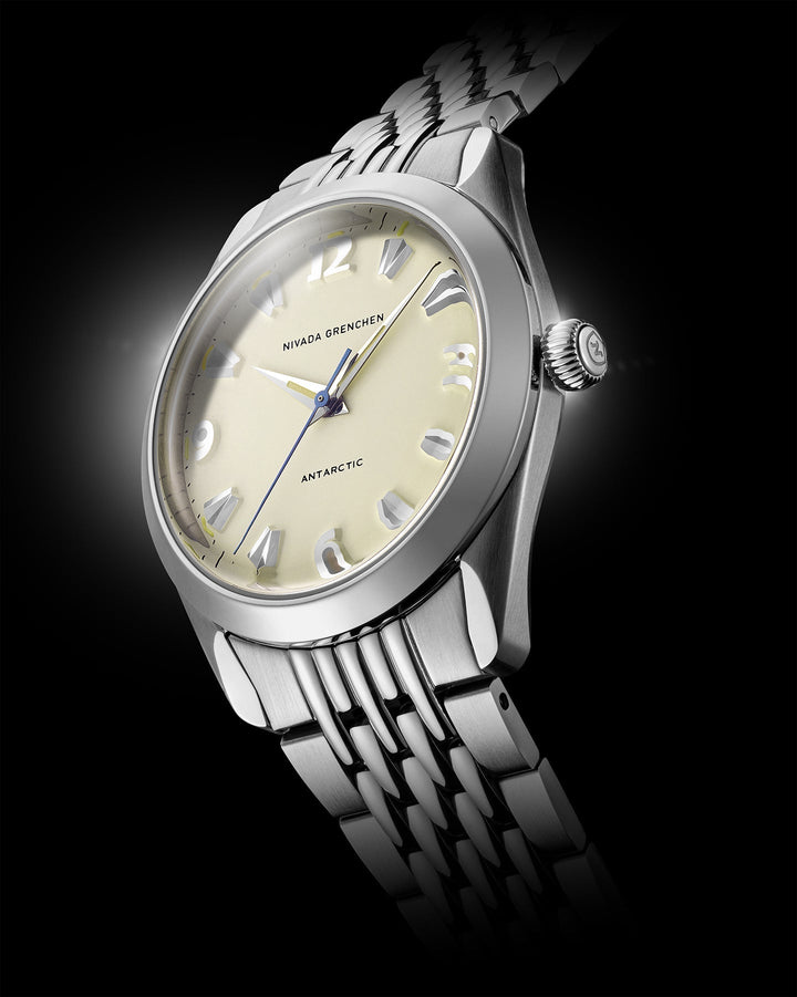 Nivada Grenchen Antarctic 38mm Eggshell Beige Luminova 32080A – Ansicht 2