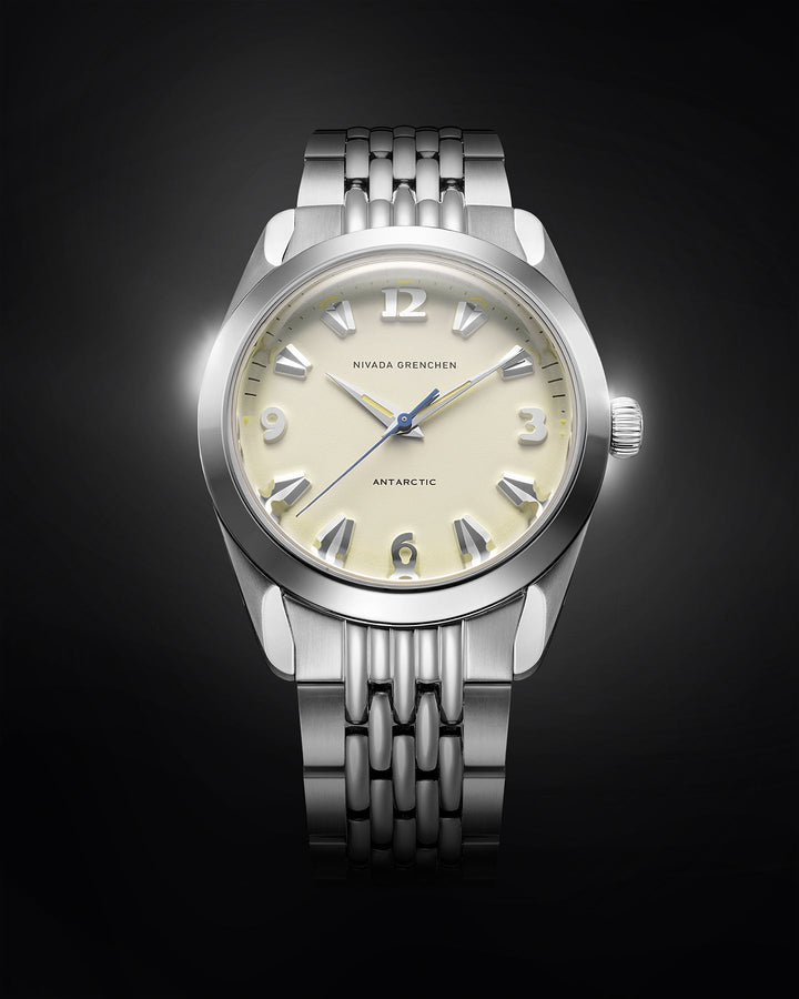 Nivada Grenchen Antarctic 38mm Eggshell Beige Luminova 32080A – Ansicht 4