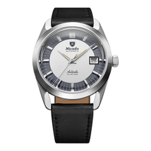 Nivada Grenchen Antarctic Glacier 38mm 32063A – Herrenuhr 38 mm, Zifferblatt Silber