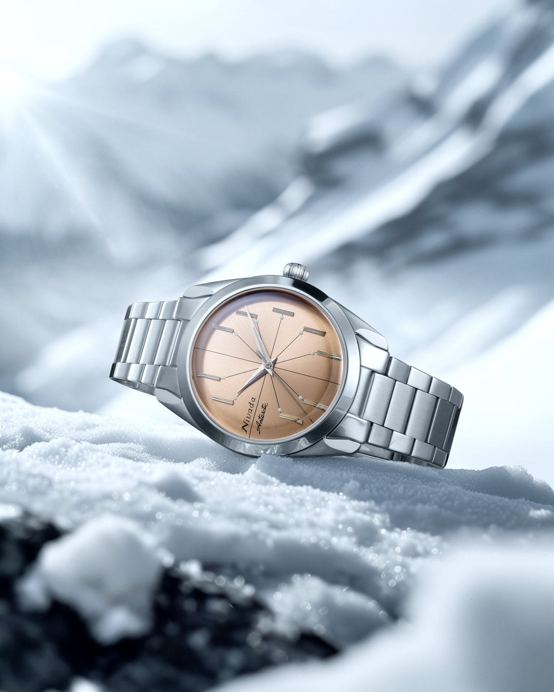 Nivada Grenchen Antarctic Spider 38mm Salmon 32050A – Ansicht 5