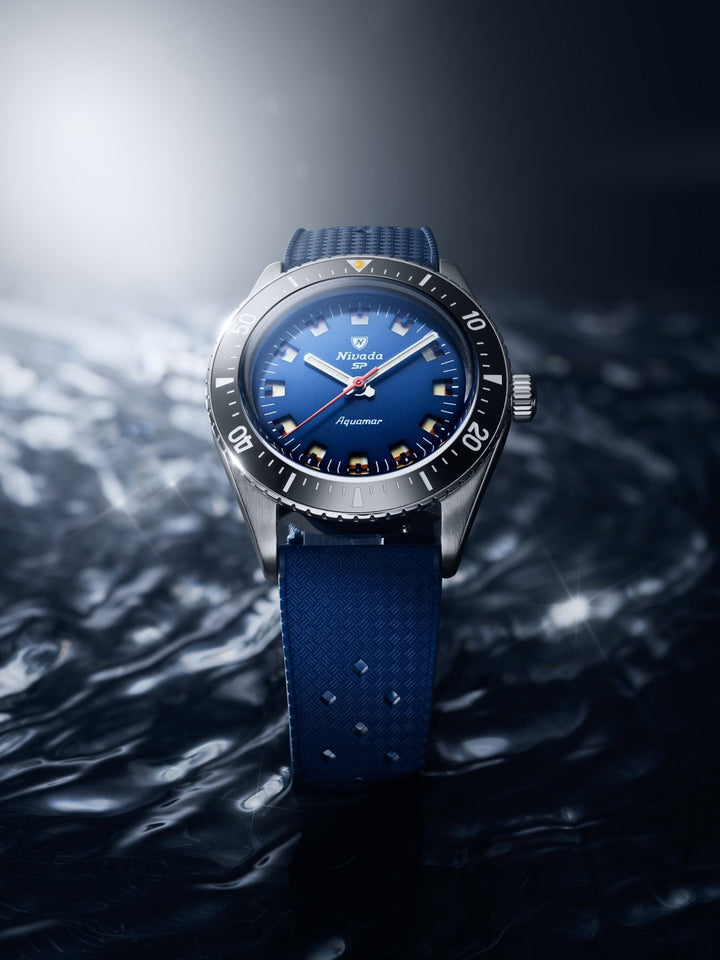 Nivada Grenchen Antarctic Diver Aquamar Blue 32074A – Ansicht 5