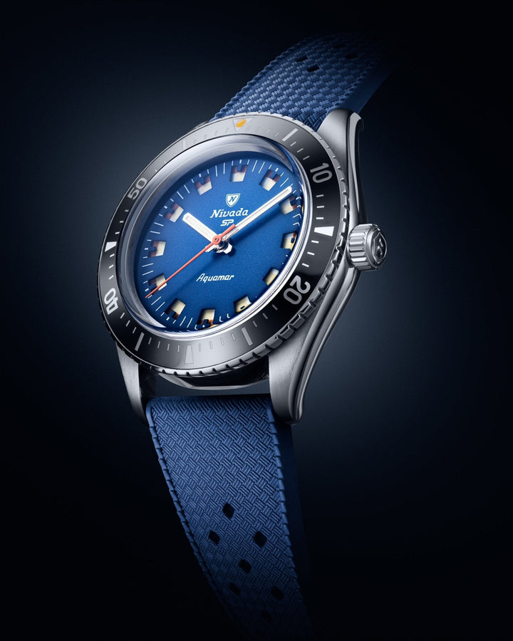 Nivada Grenchen Antarctic Diver Aquamar Blue 32074A – Ansicht 2